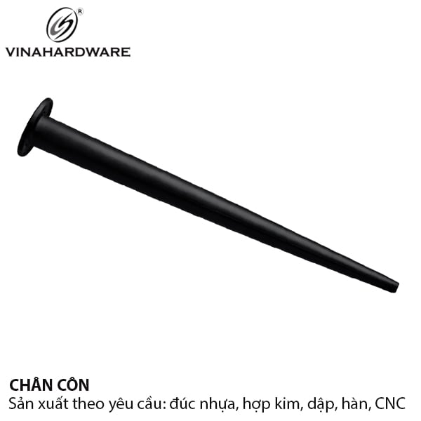 Chân côn bàn ghế Vinahardware, sơn đen - VNH4830400