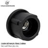 Nắp chụp đế nhựa chân tăng chỉnh Vinahardware phi 25mm, tán M8 gân thẳng, màu đen - VNH2584