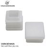 Chân đế nhựa vuông Vinahardware, màu trắng-PB25W
