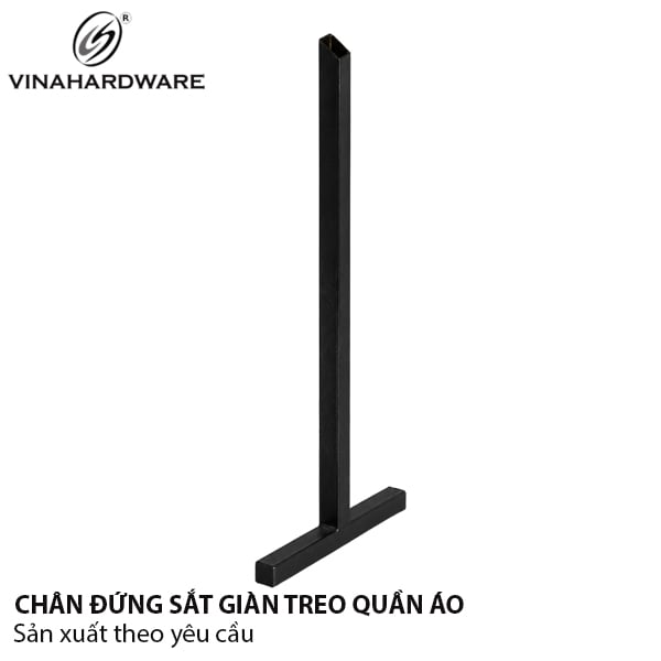 Chân sắt hộp T hàng phôi thanh treo quần áo 2100.1.12510