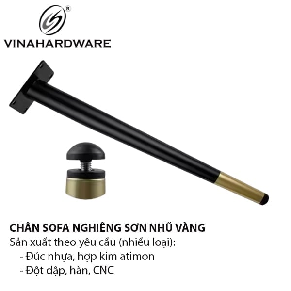 Chân ghế sofa cao cấp Vinahardware loại 150mm VNH101D150