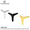 Chân tủ sắt - Chân ghế sofa Y 3 cạnh - Màu crom - Màu đen Vinahardware