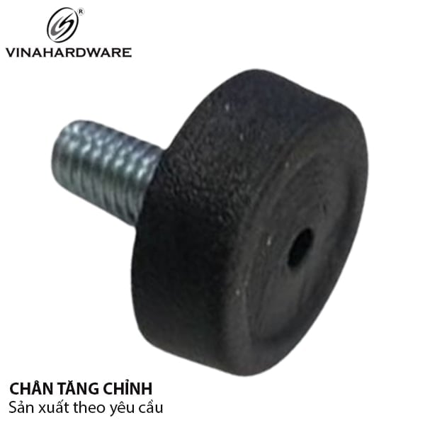 Chỉnh chân bàn tròn  Vinahardware phi M8, màu đen - VNH8201020
