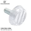 Chỉnh chân bàn 3 vạch Vinahardware loại M6, màu trắng-TA615D620W