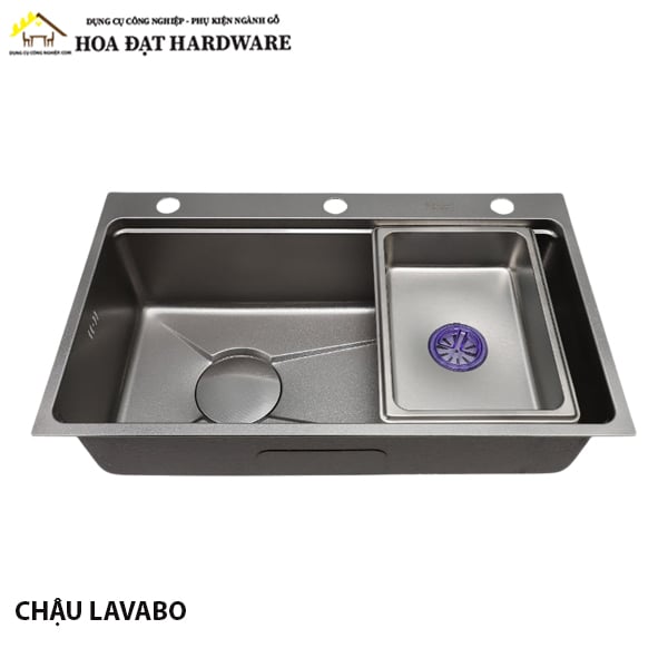 Chậu rửa inox 304 màu ghi xám - 1131.4.01175