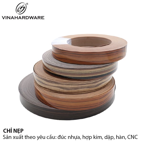 Nẹp chỉ PVC dán cạnh gỗ