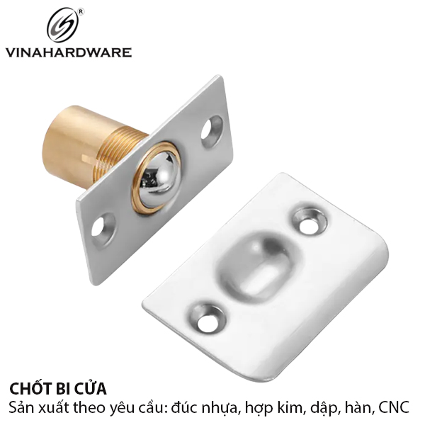 Chốt bi cửa inox 304 mờ Vinahardware, lõi đồng thau 5420.4.17353