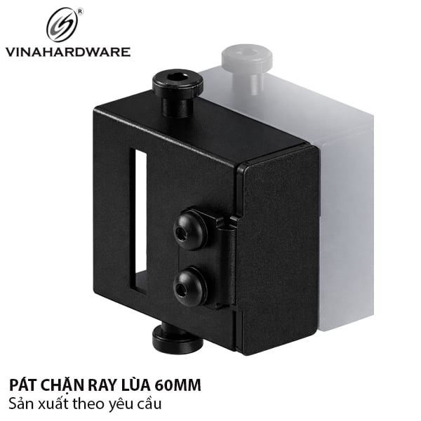 Chốt chặn cử trên thanh ray cửa lùa sơn đen mờ - 1900.1.45426