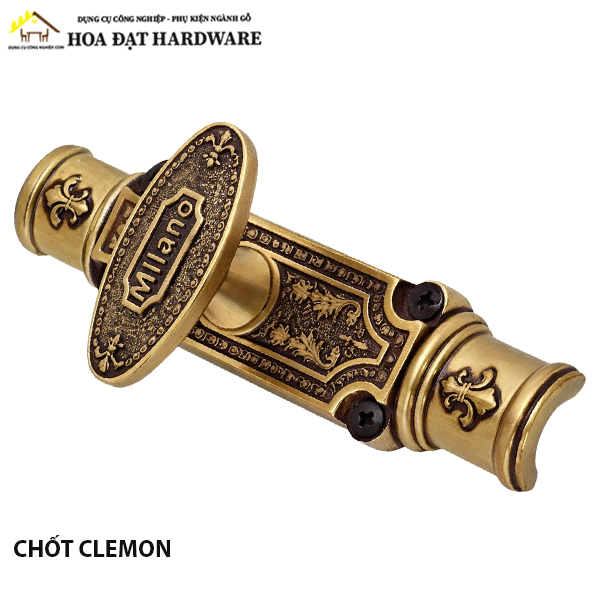 Chốt gài cửa Clemon màu giả cổ 2,5m cửa đi không khoá CG09982