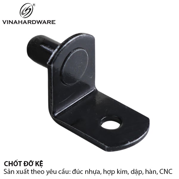 Chốt đỡ kệ Vinahardware màu đen 2200.3.00141