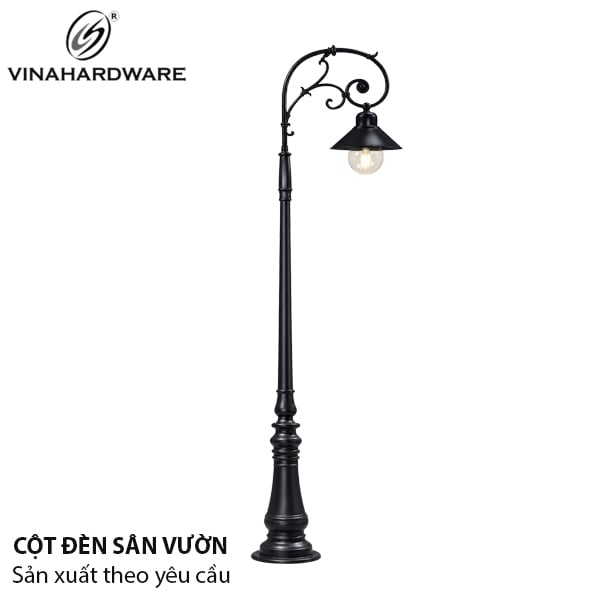 Cột đèn sân vườn ngoài trời, khung chân gang đúc Vinahardware - VNH104161