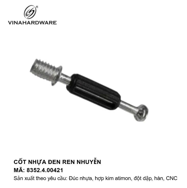 Cốt nhựa đen ren nhuyễn 40mm - 8352.4.00421