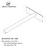 Pat ( Bas) âm đỡ kệ, sơn đen mờ Vinahardware - USS51144B