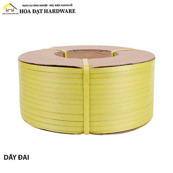 Cuộn dây đai PP cho máy đóng đai 12x0.68mm, vàng - PP12068