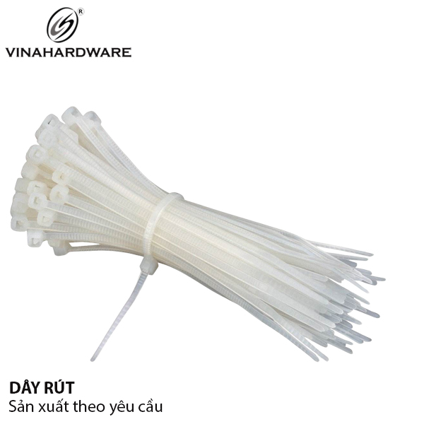 Dây rút nhựa màu trắng - DR005