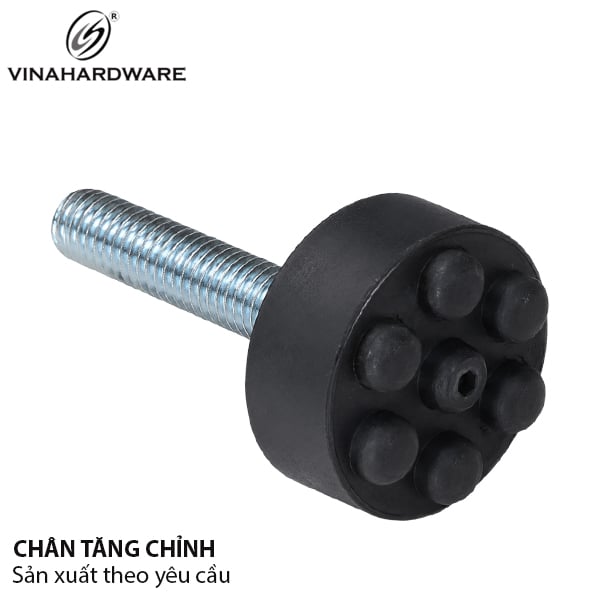 Chỉnh chân bàn Vinahardware, màu đen - TA1040B60