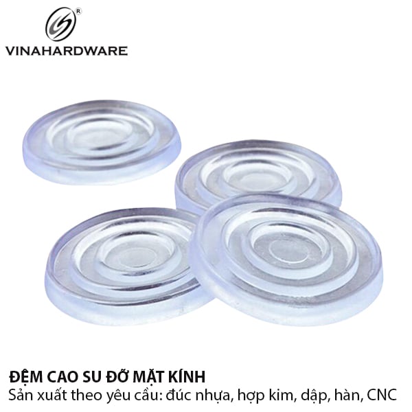 Tấm đệm kính cao su, màu trắng trong 6800.4.00230