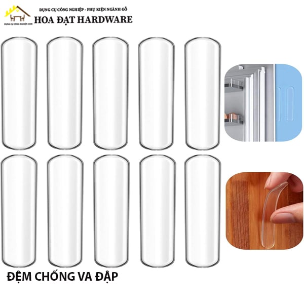 Miếng đệm silicon trong suốt dán cửa Vinahardware - DCS3510