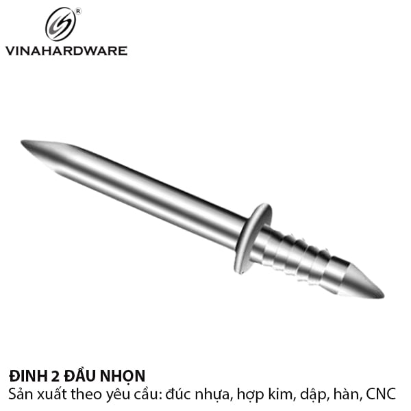 Đinh 2 đầu, xi trắng Vinahardware - D2505T