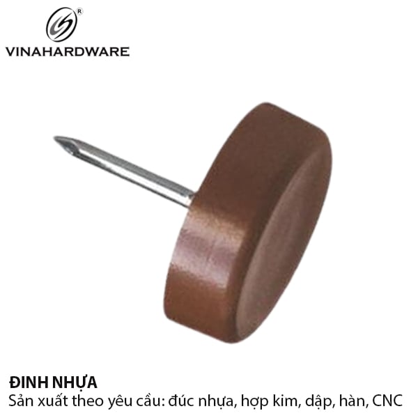 Đinh nhựa đỏ Vinahardware phi 30x6 - Mã 8604.3.06308