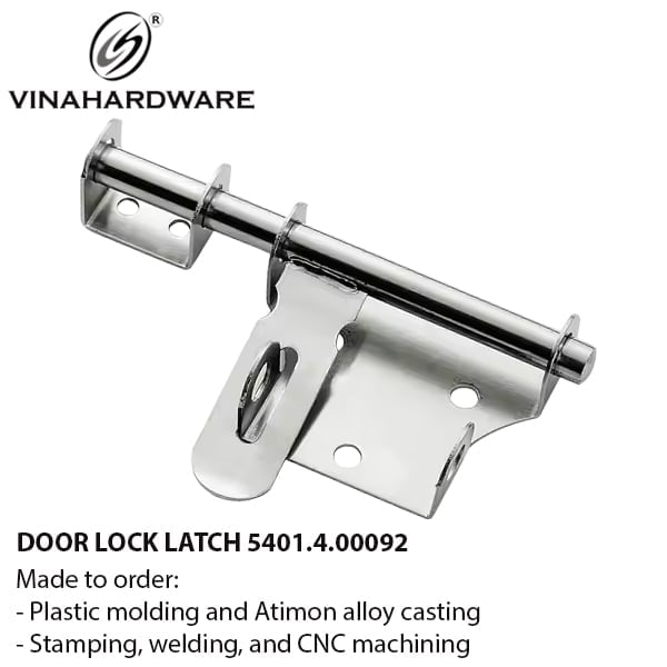 Chốt cửa ngang Inox 304, 110x60mm DC11060