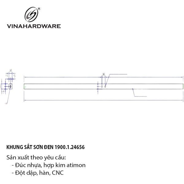 Khung sắt sơn đen Vinahardware - 1900.1.24656