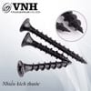 Vít đầu bằng răng nhuyễn M3, màu đen - ZS0315B