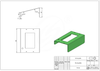 Hộp màn hình xe nâng điện Vinahardware, sơn xanh - VNH2004080X