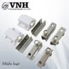 Bản lề kẹp kính inox, chốt nhấn mở đôi 1260.4.12120