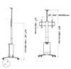 Bộ kit nâng hạ Tivi - TL835W