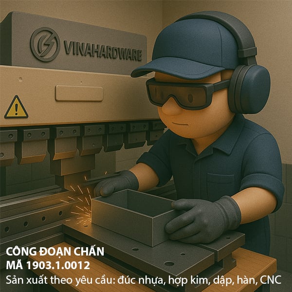 Công đoạn 1903.1.0012: Gia công CHẤN