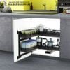 Giá bát di động nan oval, inox hộp 4100.4.97002