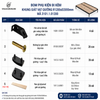 Phụ kiện đi kèm cho khung giát vạt giường Vinahardware