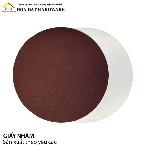 Nhám tròn phi 120mm dính keo, 180A - NT120180