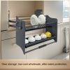 Giá bát nâng hạ - Loại nan oval Inox 304 - 4100.2.96003