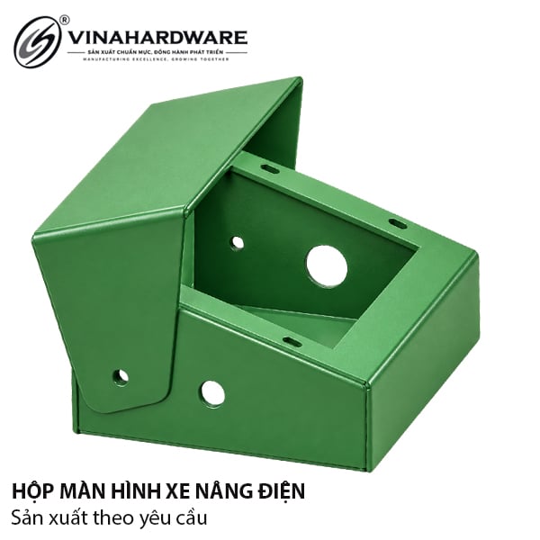 Hộp màn hình xe nâng điện Vinahardware, sơn xanh - VNH2004080X