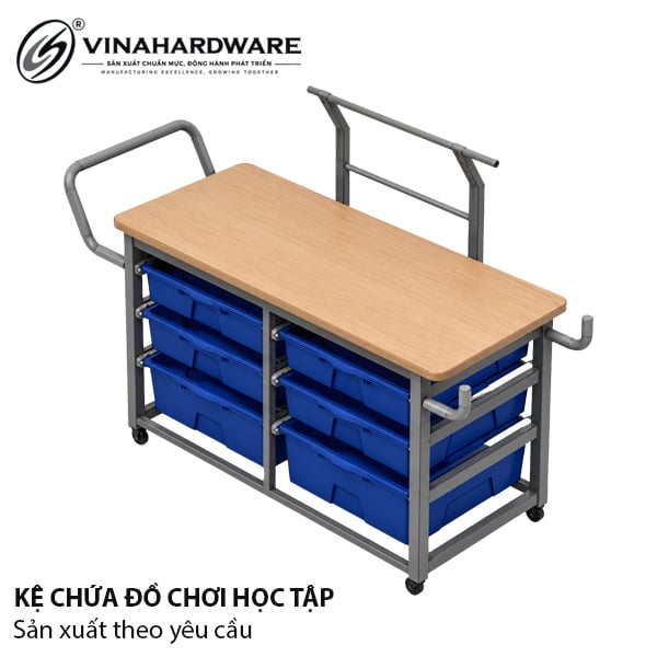 Bộ kệ tủ ngăn chứa đồ chơi thiết bị học tập - VNH1727600