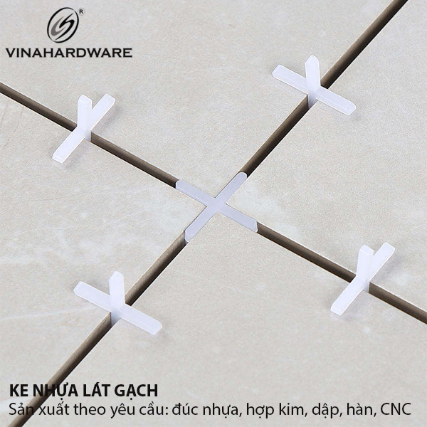 Ke nhựa chữ thập lát gạch Vinahardware loại 2mm 1610.4.00020