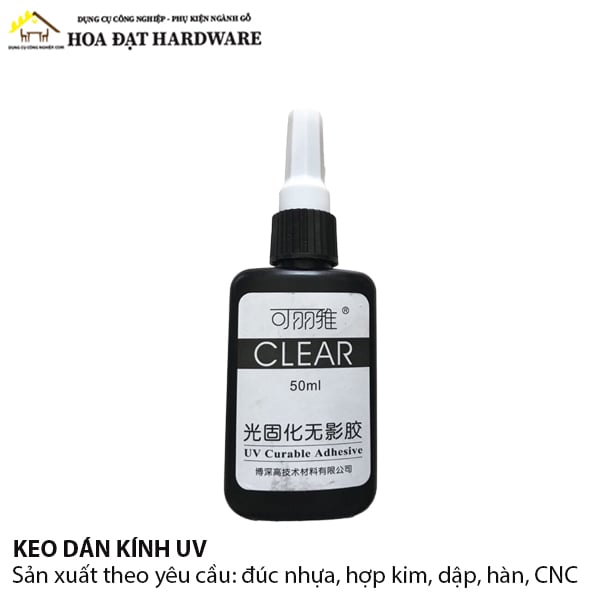 Keo dán kính UV Clear dung tích 250ml/chai, mã 6200.4.66111
