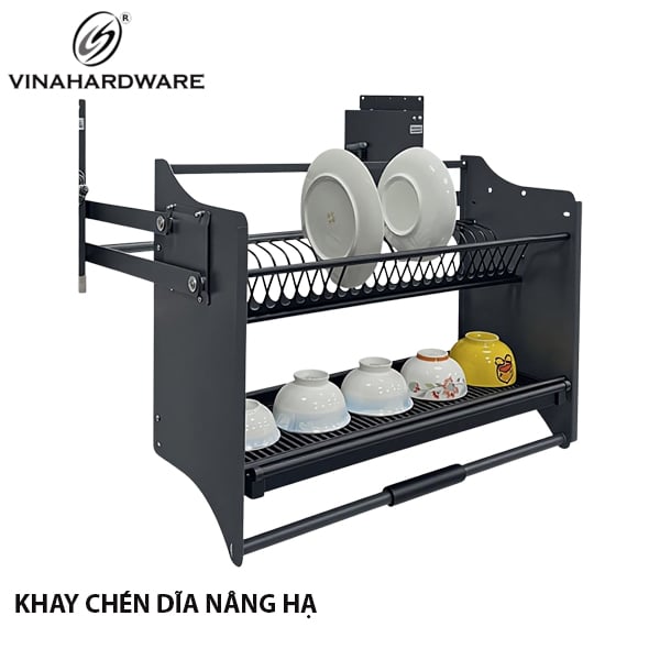 Giá bát nâng hạ - Loại nan oval Inox 304 - 4100.2.96003