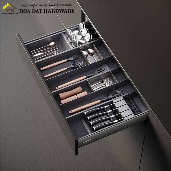 Khay chia thìa nĩa vật liệu nhôm - 4200.4.05475