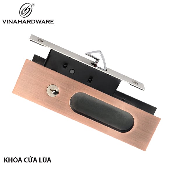 Khóa cửa lùa màu nâu - Mã 1512.2.17008