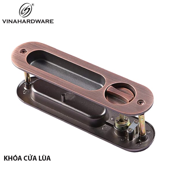 Khóa cửa lùa màu nâu - Mã 1512.4.17008