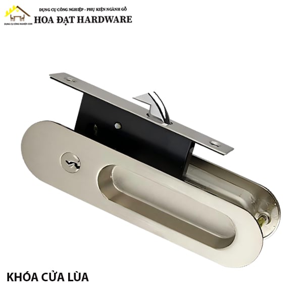 Khóa cửa lùa 1 đầu vặn 1 đầu chìa - Mã 1505.4.96170