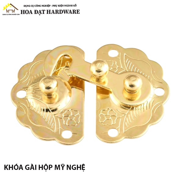 Khóa móc then cửa bông vàng Vinahardware KT046
