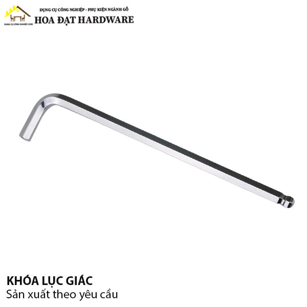Khóa lục giác đầu bi nikel Vinahardware loại M4x110 HK1020N