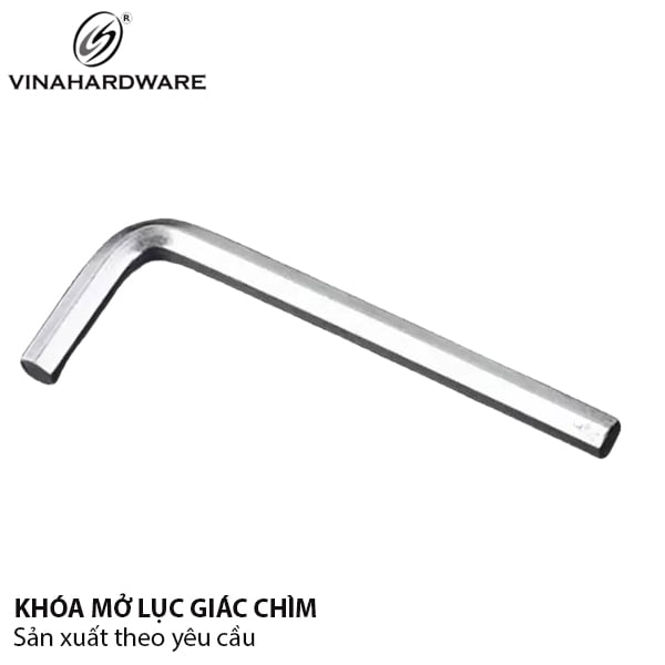 Khóa lục giác, màu trắng Vinahardware loại M6 dài 78mm HK695W