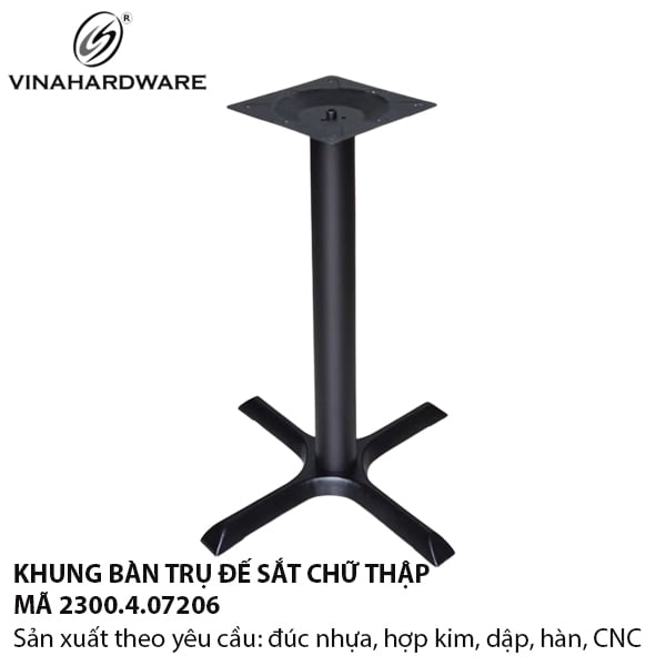 Chân bàn trụ đơn đế chữ thập – 2300.4.07206