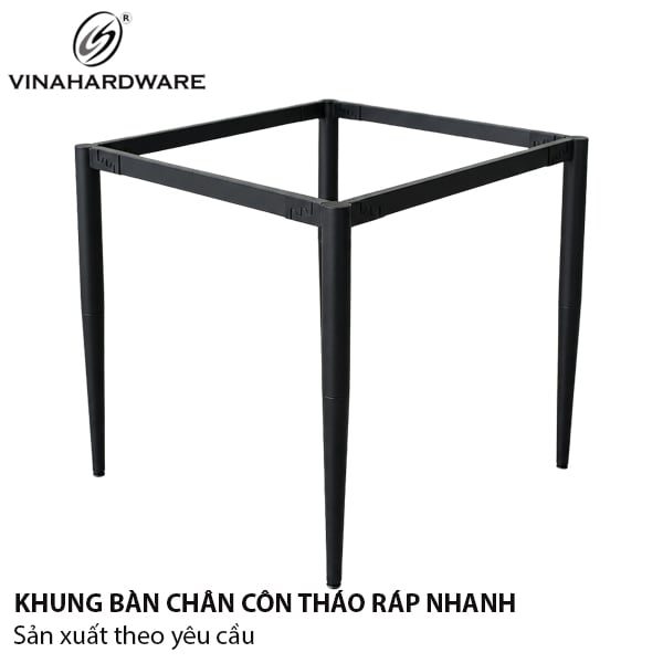 Khung bàn chân côn Vinahardware sơn đen - VNH747473B