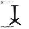 Chân bàn cafe chân trụ 700mm, gang đúc - 2104.1.00706